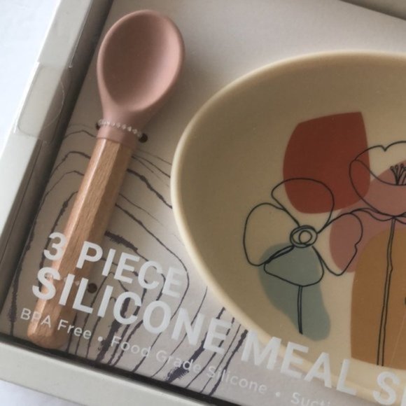 Nine by Walker Noble Studios 3 pc silicone Meal Set for toddler unbreakable - Picture 4 of 6